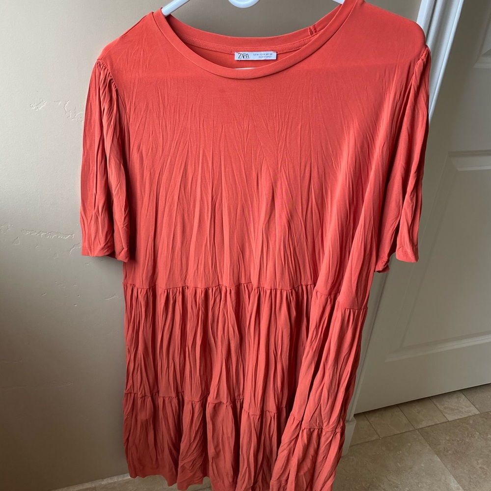 Zara Midi Dress - Dark Orange